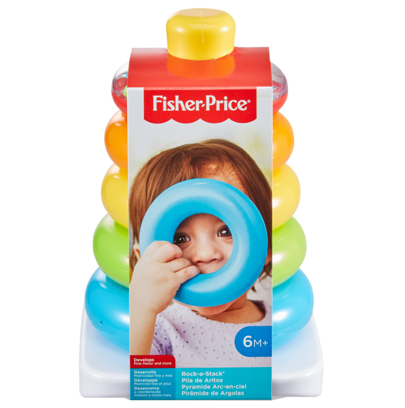 Fisher-Price Rock-a-Stack Classic with 5 Colorful Rings