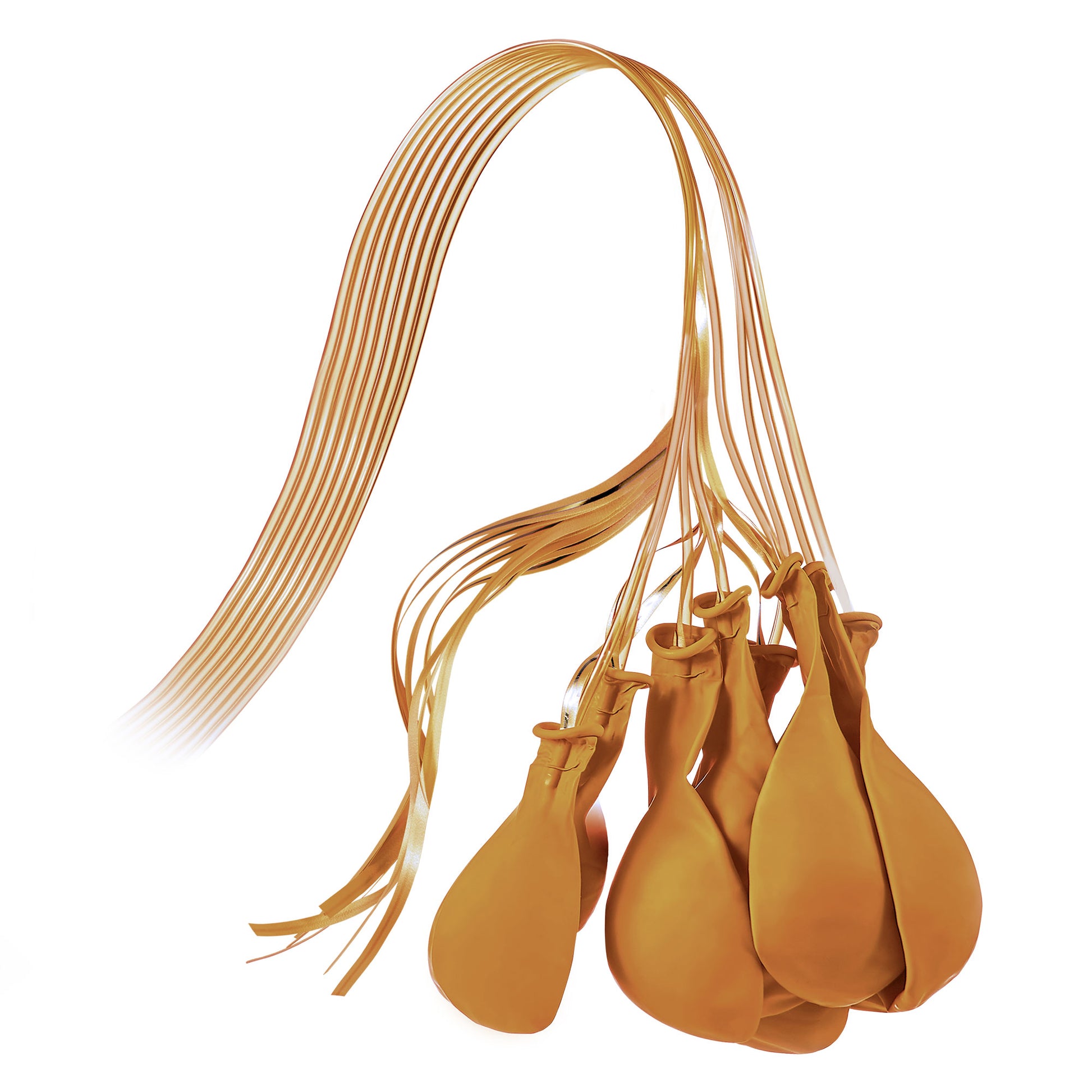 Portable Party Balloon Electric Air Pump Starter Pack, Includes 16ct 11in Self-Sealing Gold Latex Balloons