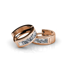 Load image into Gallery viewer, C &amp; C Giselle Promise18k Rose Gold Plated Small Hoop Earrings

