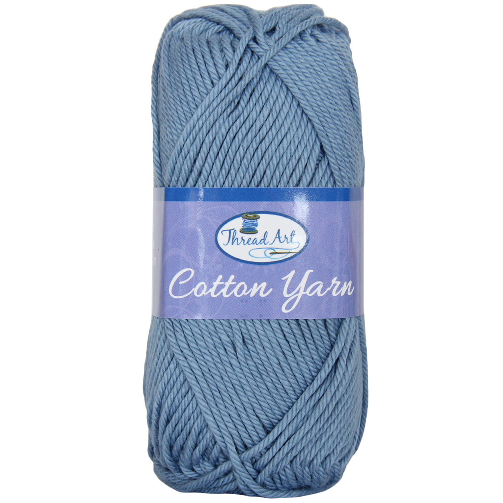 Threadart 100% Pure Cotton Crochet Yarn  Lavender ,30 Colors Available