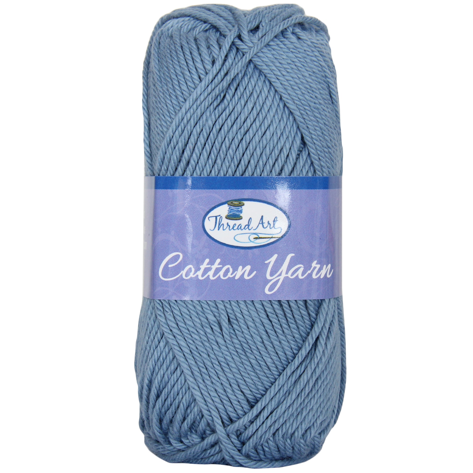 Threadart 100% Pure Cotton Crochet Yarn  Lavender ,30 Colors Available