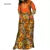Dashiki African Applique Print Long Dresses With 2 Pockets