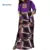 Dashiki African Applique Print Long Dresses With 2 Pockets