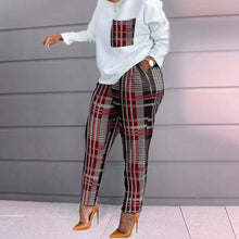 Load image into Gallery viewer, Ladies Jogger Printing Long Sleeve Loose T Shirt Trousers Women&#39;s
