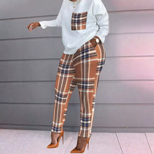 Load image into Gallery viewer, Ladies Jogger Printing Long Sleeve Loose T Shirt Trousers Women&#39;s
