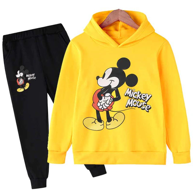 2 Piece Minnie Mouse Casual Girl Hoodies Set (Kid's Sweatsuit ) - slvhasitall