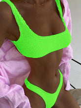 Load image into Gallery viewer, Brazilian Thong Bikini Swimwear W/ Push Up Top - slvhasitall
