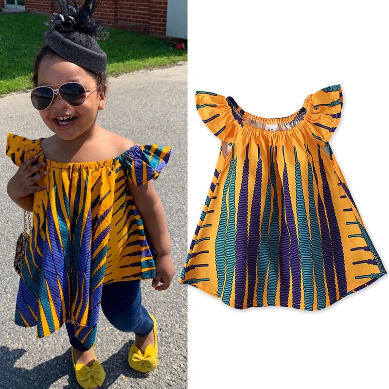 Summer Girls  Africa Dashiki Bohemian Style Shirt Tops - slvhasitall