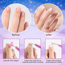 画像をギャラリービューアに読み込む, Portable Manicure Pedicure Nail File Drill Kit Set with Sanding Bands- Pink
