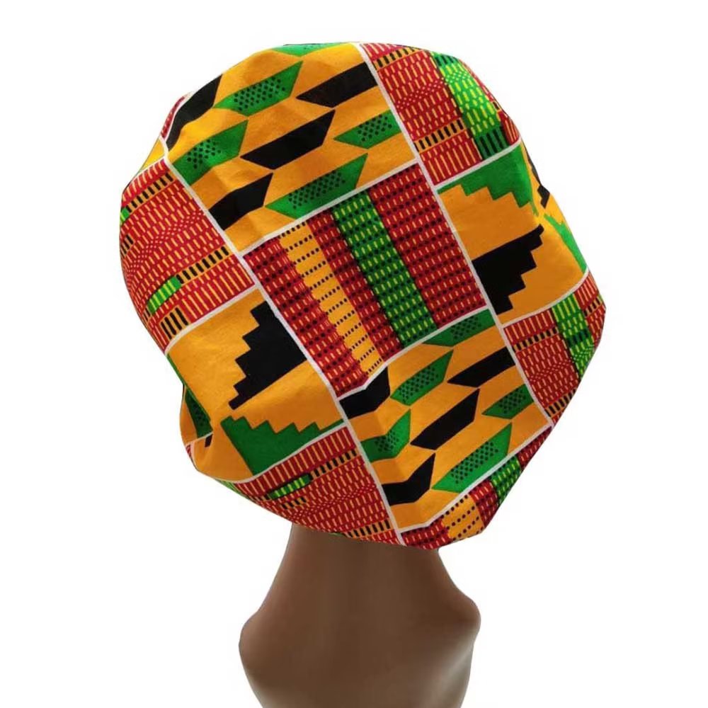 African Print Hair Bonnet