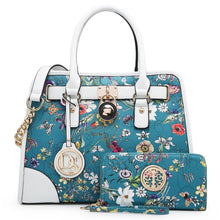 画像をギャラリービューアに読み込む, Dasein Women Handbags Top Handle Satchel Purse 2pcs
