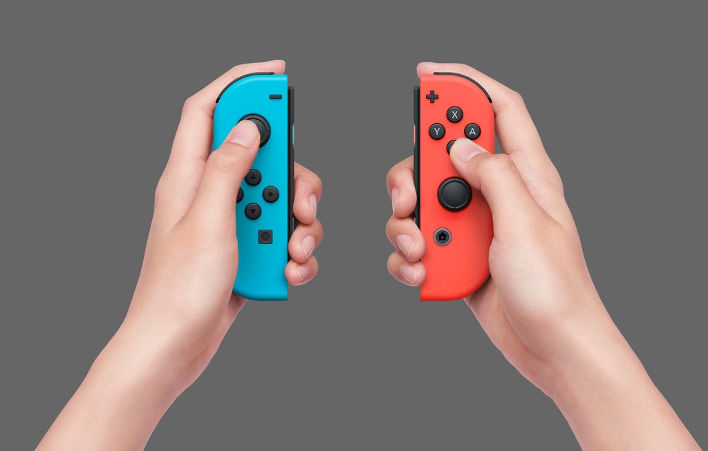 Nintendo Switch Console With Blue & Red Joy-Con.