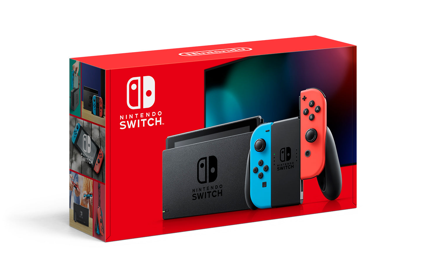Nintendo Switch Console With Blue & Red Joy-Con.
