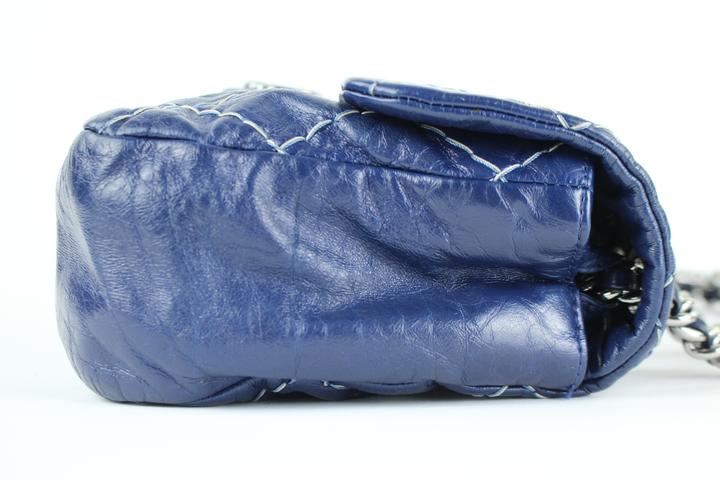 Chanel Quilted Surpique Classic Flap Shoulder Bag