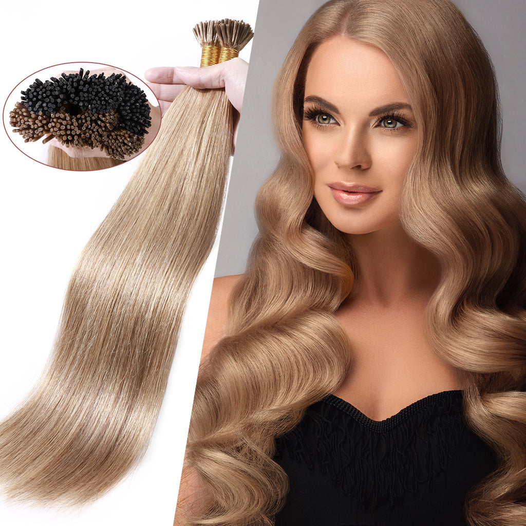 I Tip Hair Extensions Human  Highlight Remy Straight Hair Extensions