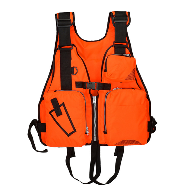Outdoor Safety Life Jackets W/ Multi-Pockets & Reflective Belt Vests, for Adults