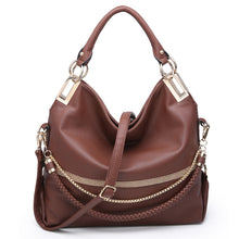 画像をギャラリービューアに読み込む, Dasein Women Soft Faux Leather Large Hobo Shoulder Handbags With Rhinestones
