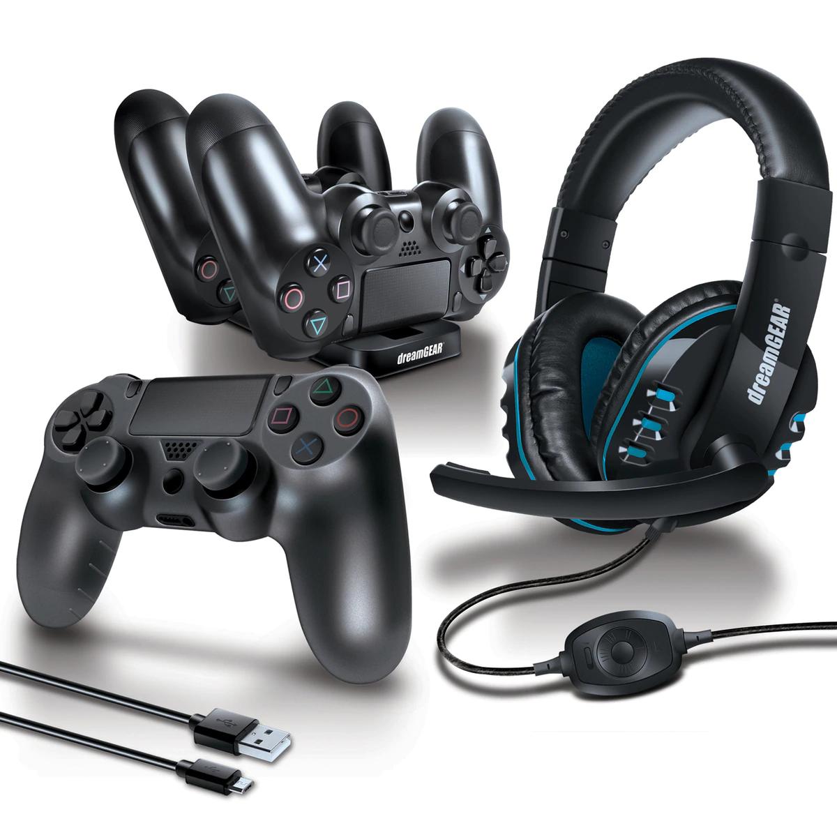 PlayStation 4 Advanced Gamer's Headset Starter Kit -(Controllers are not included)