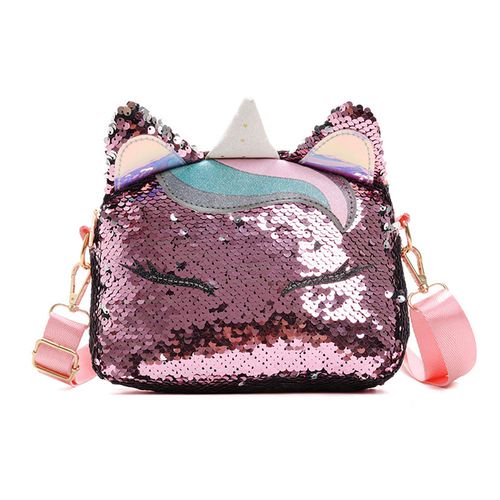 Glitter Sequin Unicorn Crossbody Purses