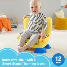 Load image into Gallery viewer, Fisher-Price Laugh &amp; Learn Smart Stages Chair Musical Toddler Toy, Yellow
