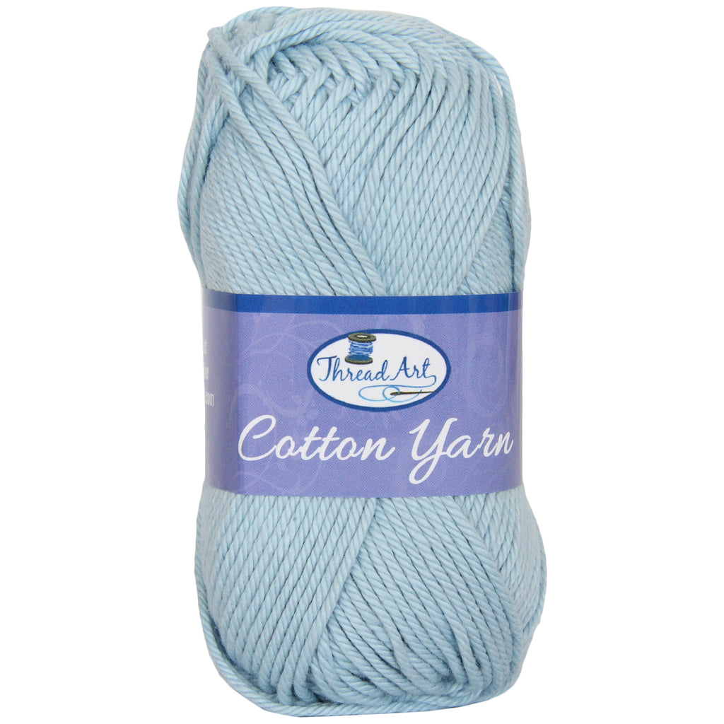 Threadart 100% Pure Cotton Crochet Yarn  Lavender ,30 Colors Available
