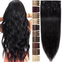 Load image into Gallery viewer, Benehair 100% Real Remy Human Hair Extensions Clip In 8Pcs
