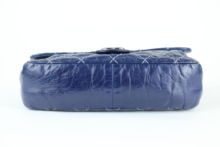 Chanel Quilted Surpique Classic Flap Shoulder Bag