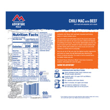 Load image into Gallery viewer, Mountain House Chili Mac w/Beef, Freeze-Dried Camping Food 2-Serving
