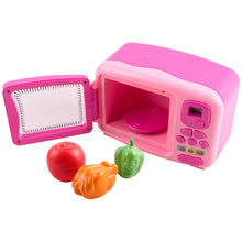 Load image into Gallery viewer, Toy Educational  Microwave and Mixing Blender Kitchen Set (Pink)
