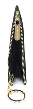 Load image into Gallery viewer, Michael Kors Jet Set Travel Small Top Zip Leather Coin Pouch / Wallet - Black
