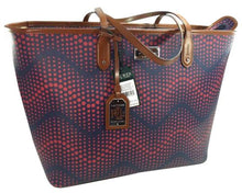 Load image into Gallery viewer, Ralph Lauren Delwood Coated Canvas Leather Tote
