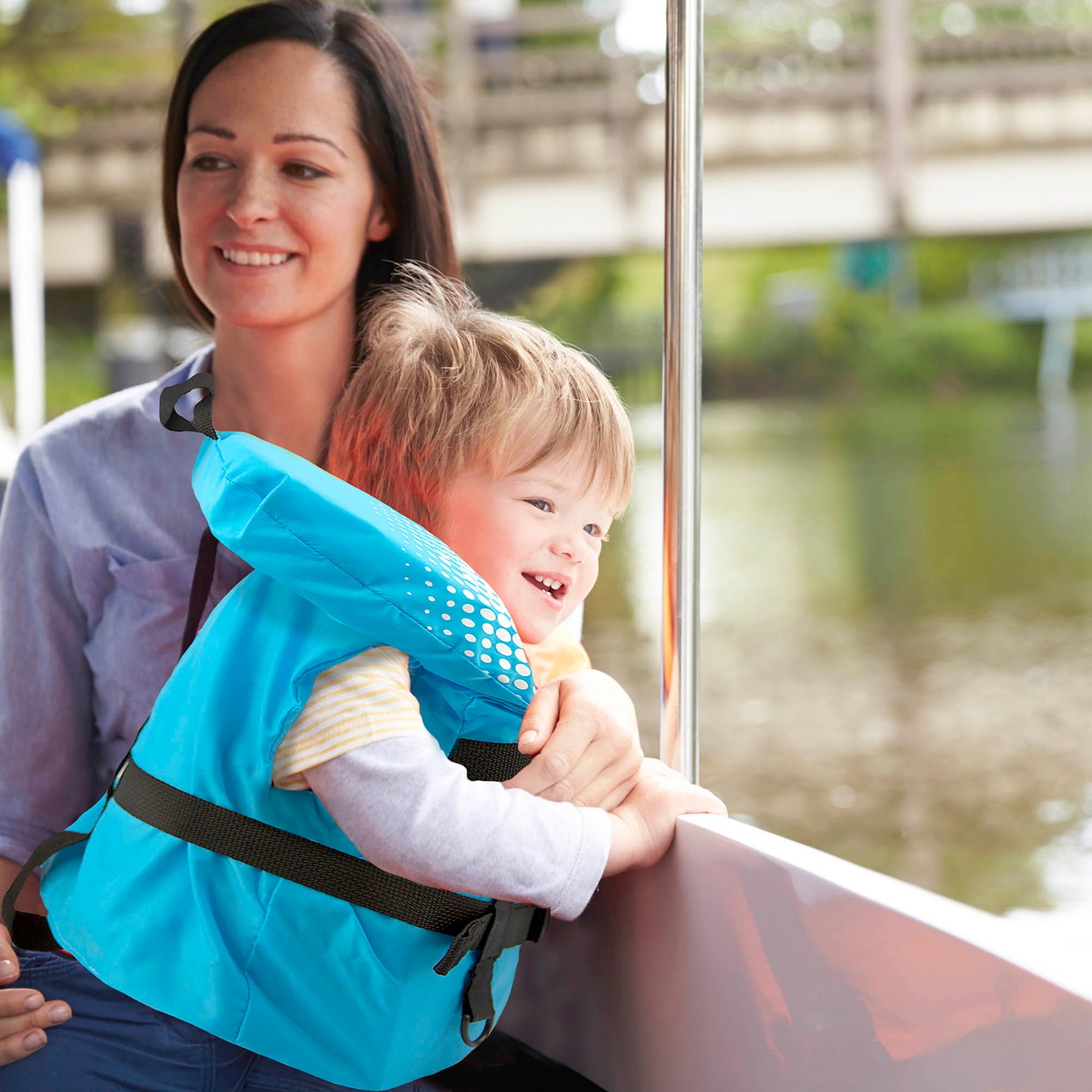 USCG Approved Infant Life Jacket Vest - Aqua