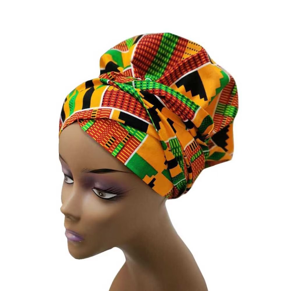 African Print Hair Bonnet