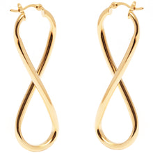 画像をギャラリービューアに読み込む, ﻿Peermont 18K Gold plated Infinity Hoop Earrings
