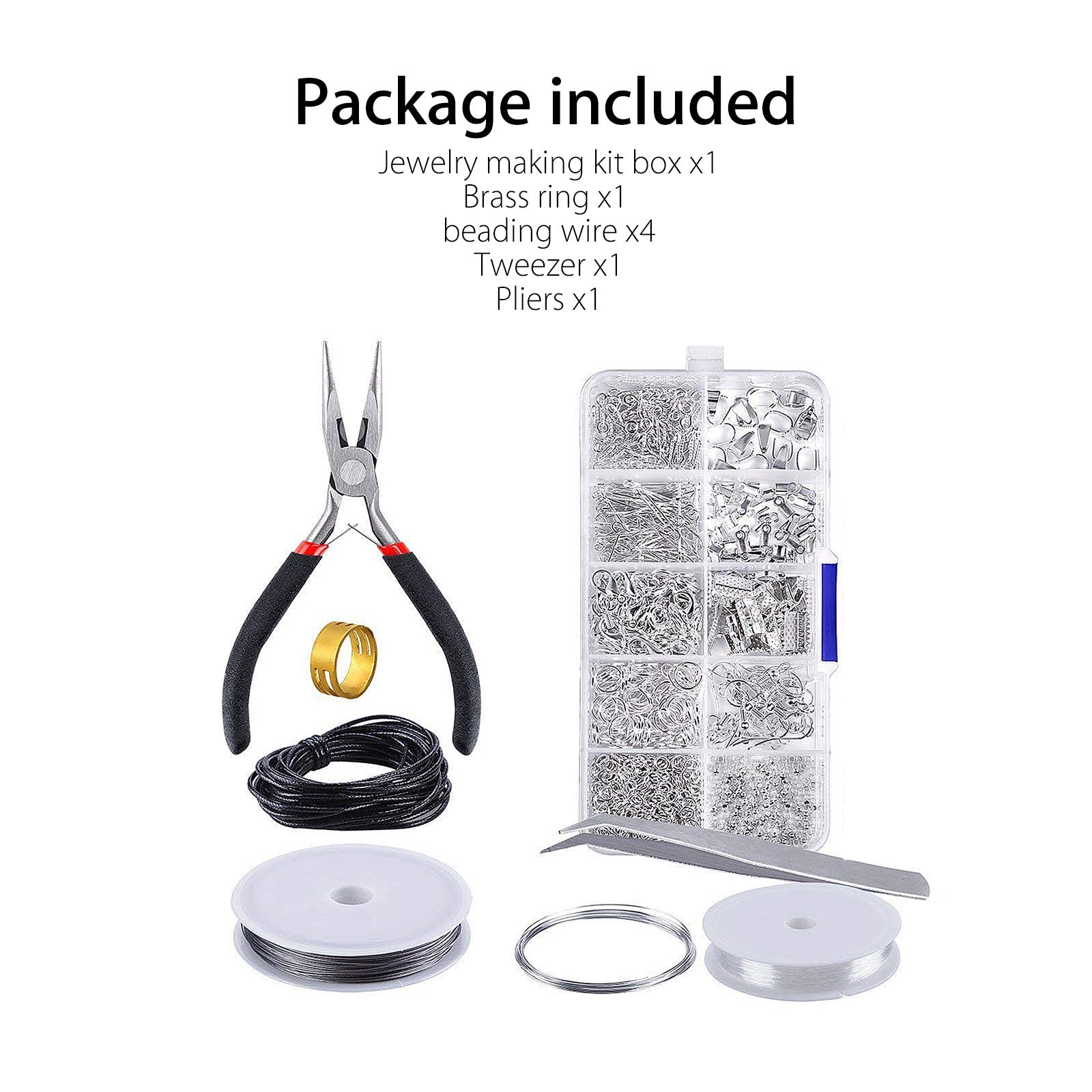Jewelry Making Starter Kit With Repair Tools Supplies