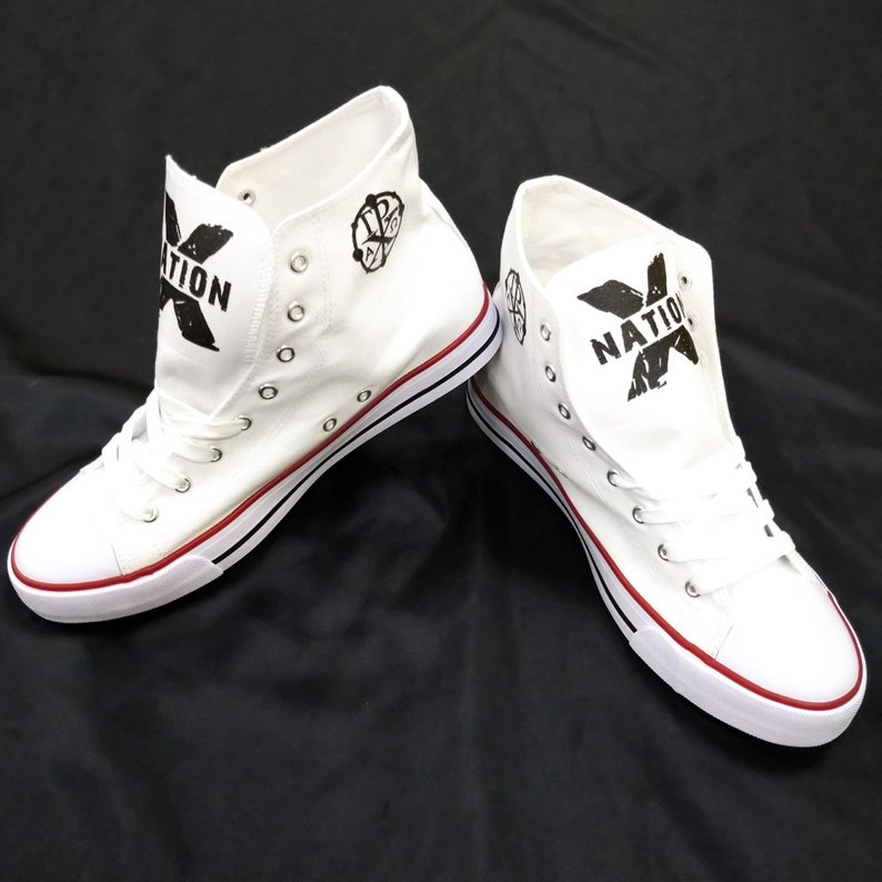 Hebrew Israelite Custom X Nation Hip Hop Shoes, like All Stars