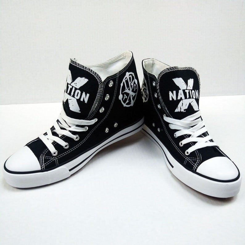 Hebrew Israelite Custom X Nation Hip Hop Shoes, like All Stars