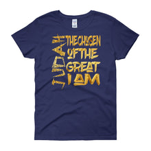 画像をギャラリービューアに読み込む, Women Judah The Chosen I&#39; am Great, I&#39; am Israelite T Shirt
