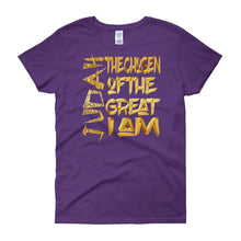 画像をギャラリービューアに読み込む, Women Judah The Chosen I&#39; am Great, I&#39; am Israelite T Shirt
