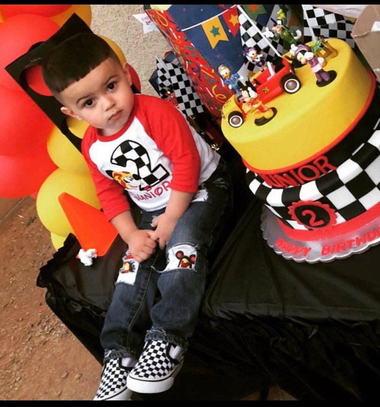 Mickey Mouse Toddler Roadster Jeans Made from Mickey Fabric