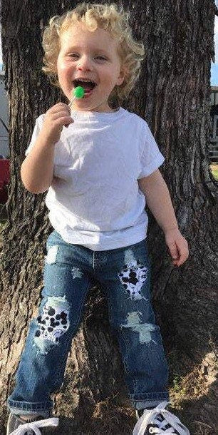 Disney Mickey Mouse Distressed Jeans