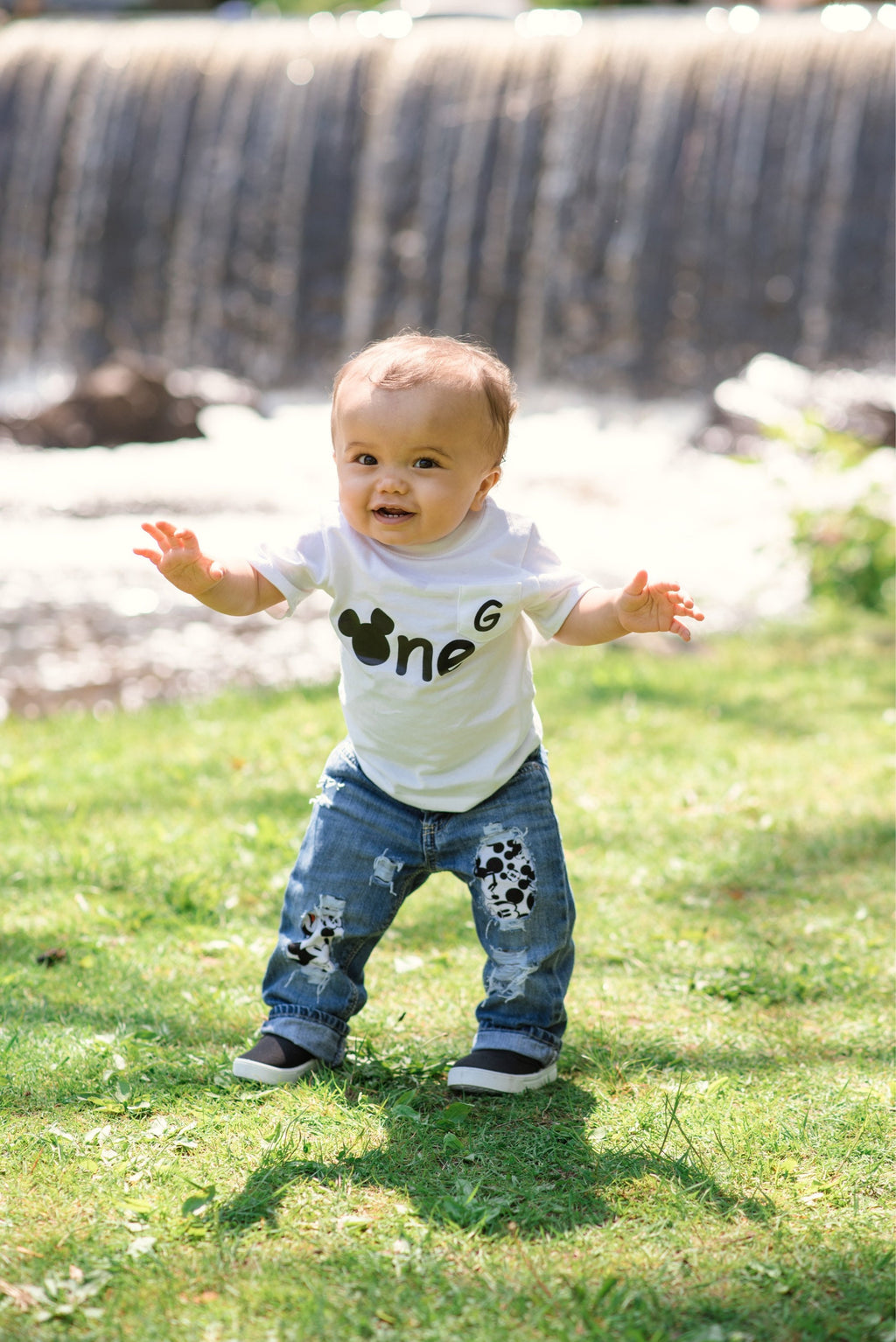 Disney Mickey Mouse Distressed Jeans