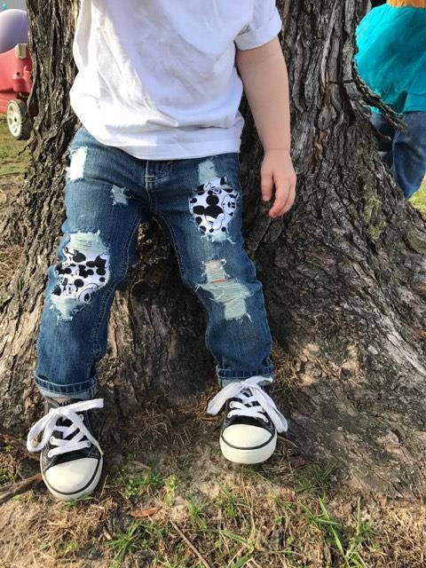 Disney Mickey Mouse Distressed Jeans