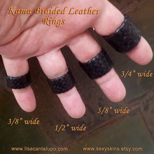 Load image into Gallery viewer, Kama Leather Ring Men&#39;s Women&#39;s Wedding Band
