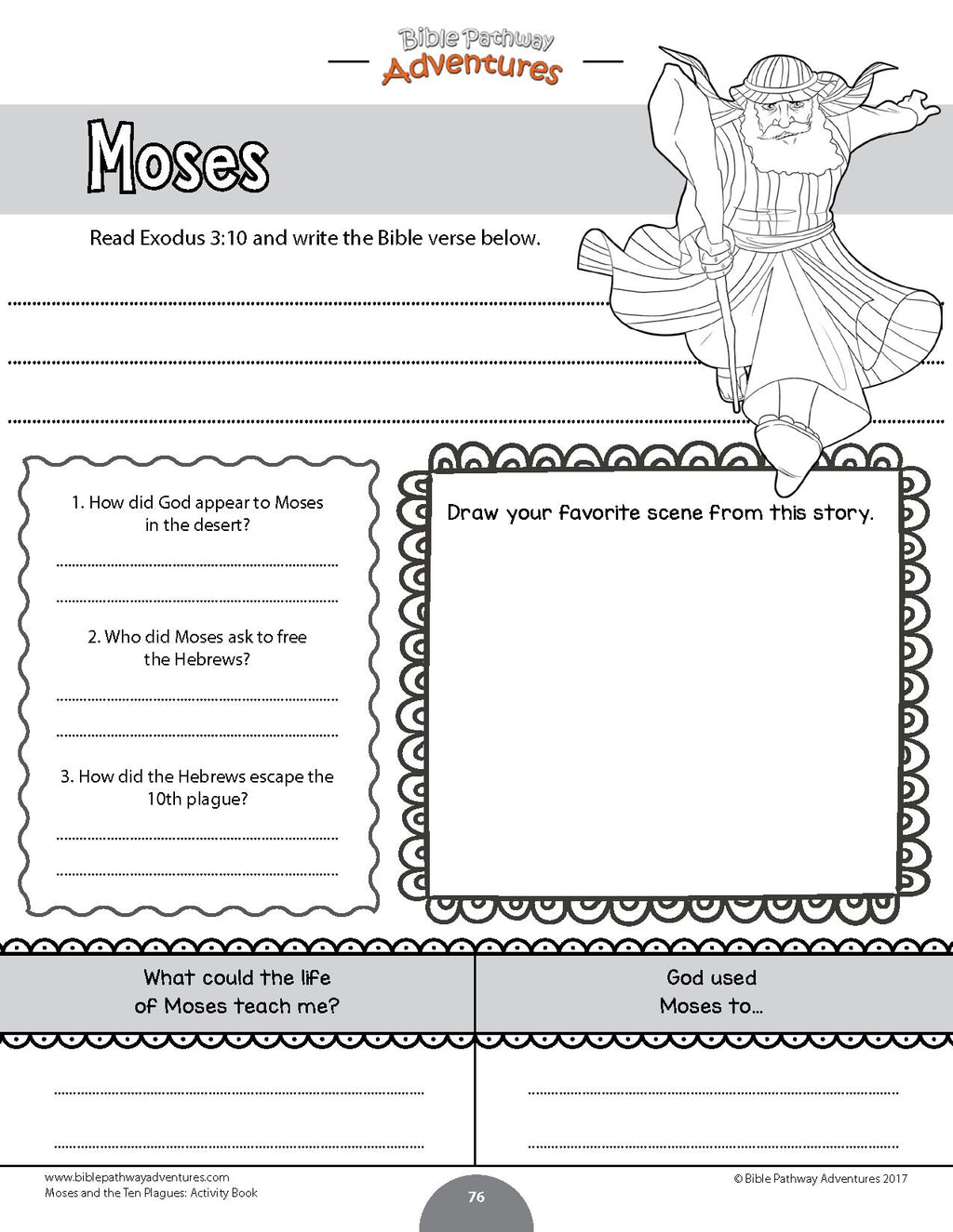 The Passover Story Activity Lesson Book