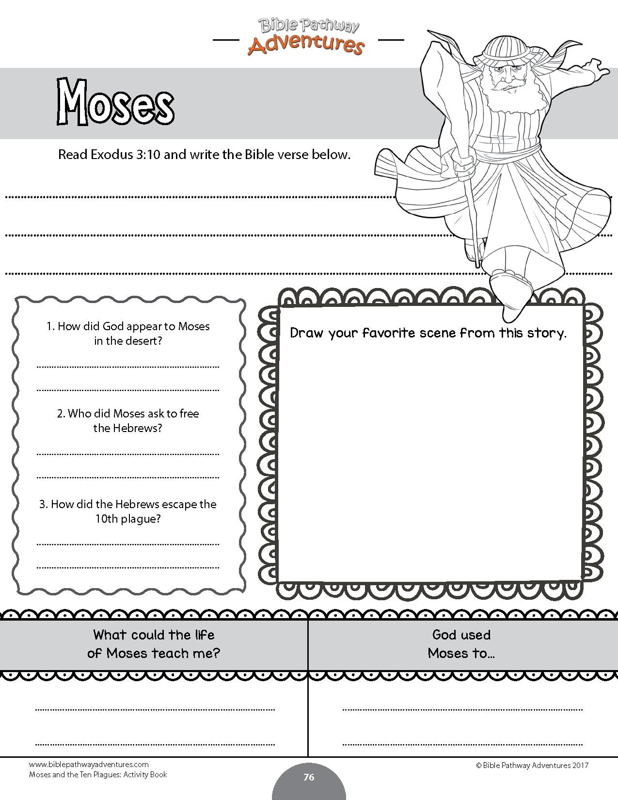The Passover Story Activity Lesson Book