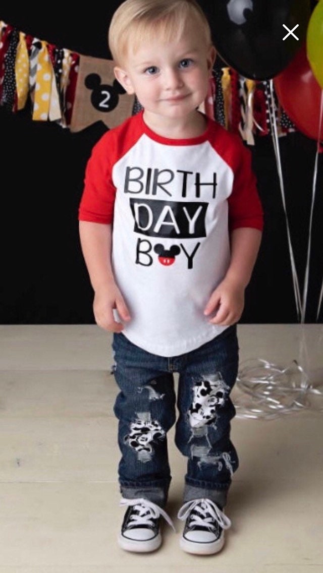 Disney Mickey Mouse Distressed Jeans