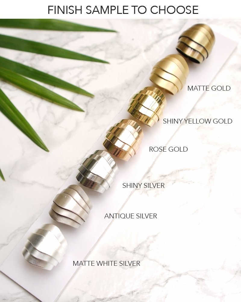 Black Leather Band Rings With Crystal