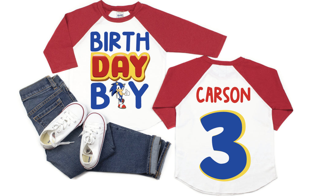 Handmade Sonic Birthday Shirt