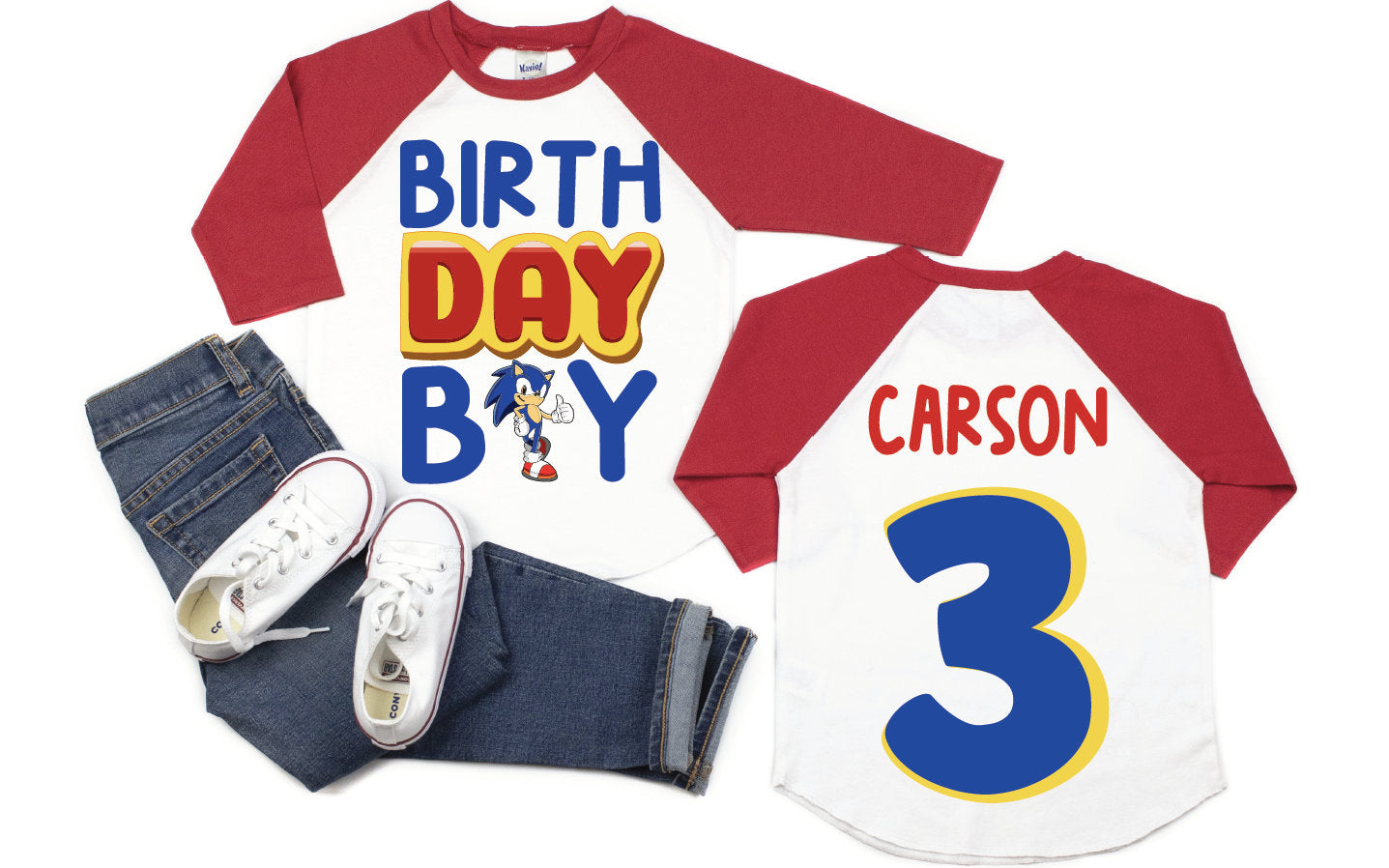 Handmade Sonic Birthday Shirt